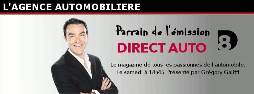 L'Agence Automobilière parrain de l'émission Direct Auto sur D8