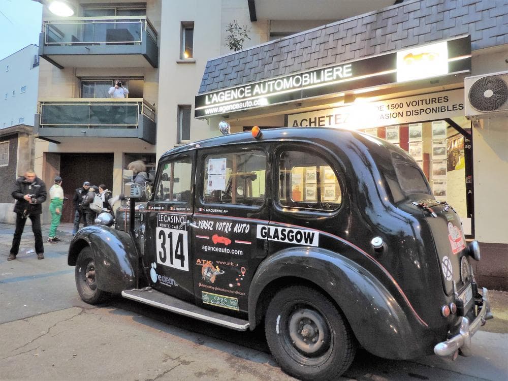 L'Agence Automobilière sposor d'un taxi londonien au Rallye Monte-Carlo Historique