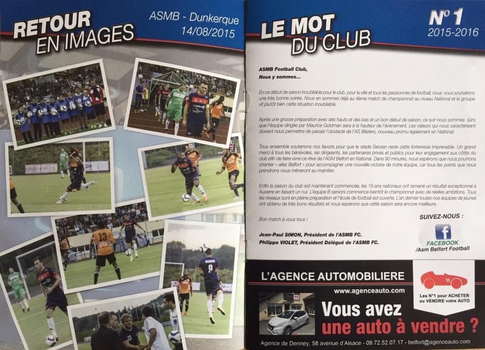 L'Agence Automobilière supporter de la ASM Belfort Football Club