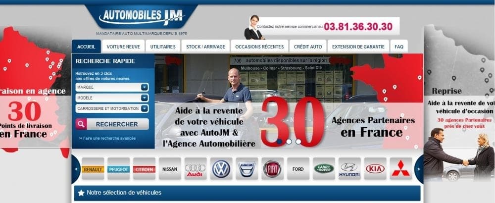 Partenariat national Automobiles JM et Agence Automobilière