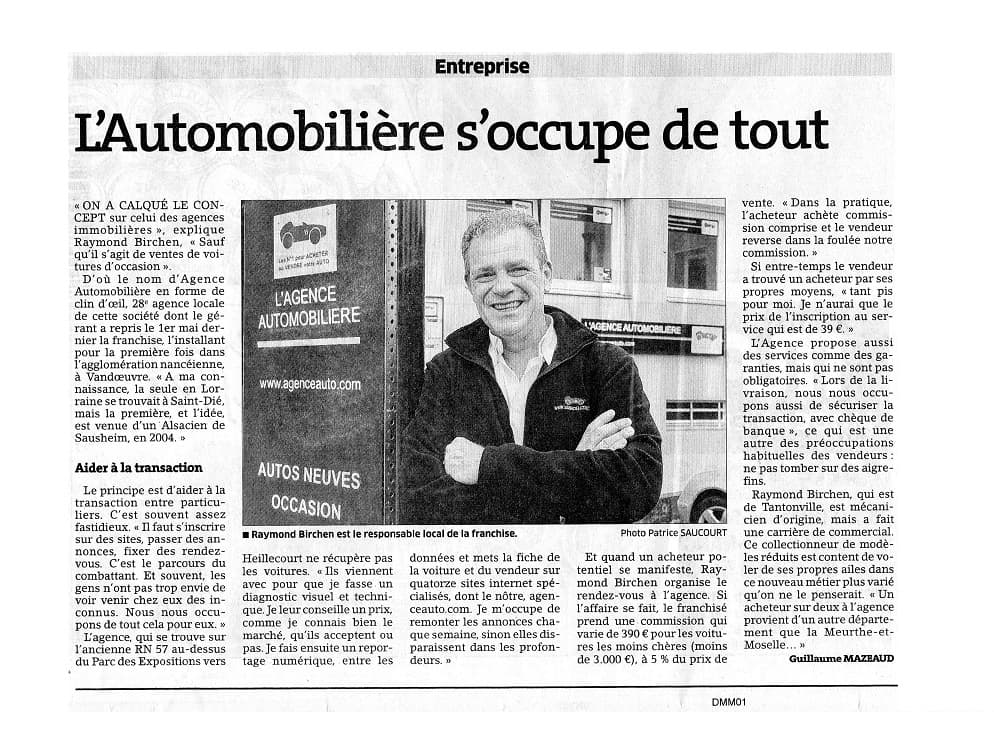 nouvel article dans l'Est Républicain
