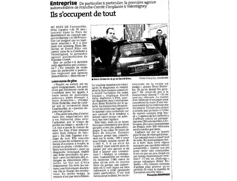 Article dans l'Est Républicain