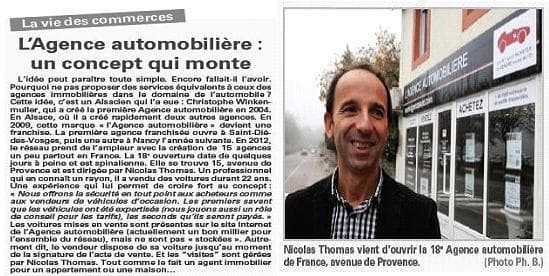 article dans Vosges Matin