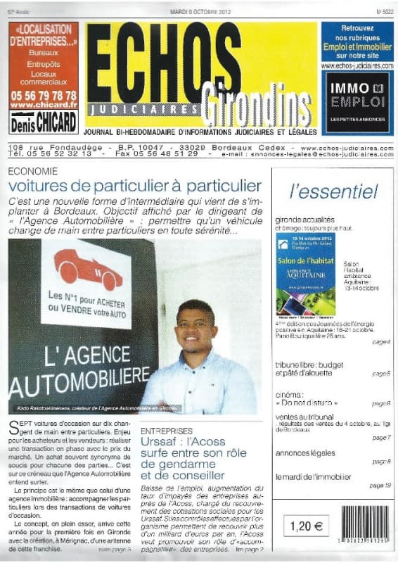 article Echos Judiciaires