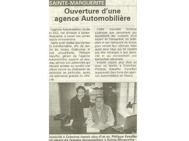 Article Vosges Matin