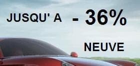 Votre voiture neuve jusqu'à - 36%