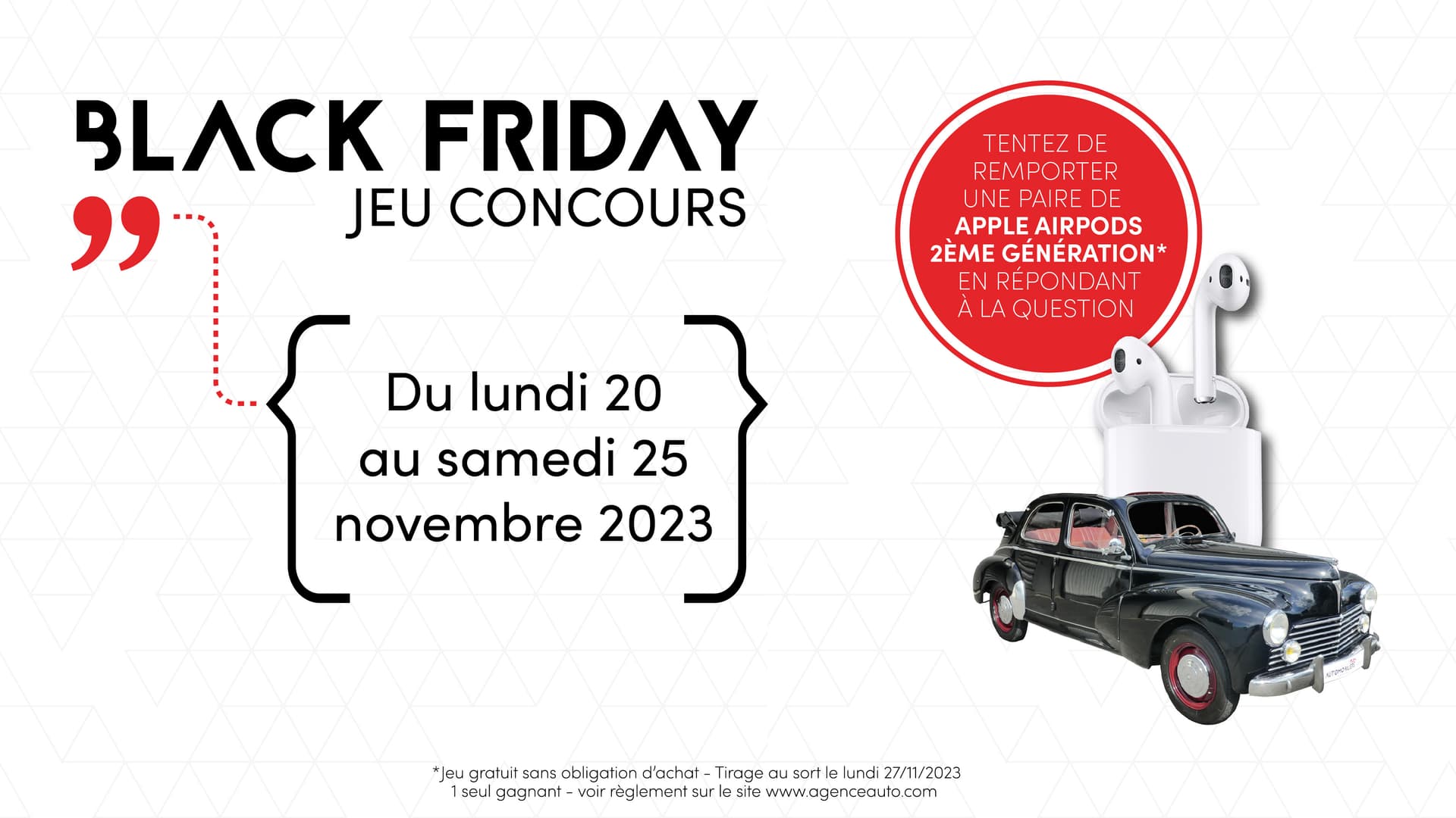 L'AGENCE AUTOMOBILIERE fait son BLACK FRIDAY