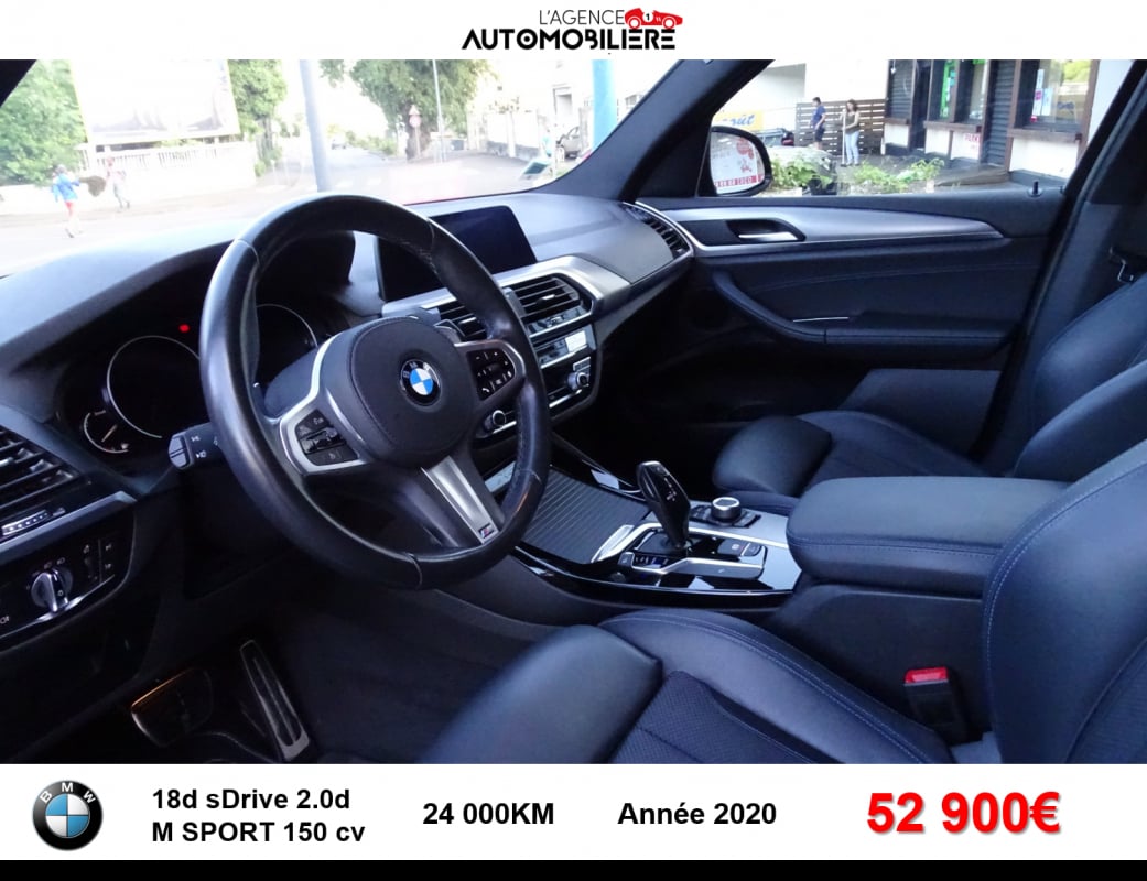 BMW X3 18d sDrive 2.0 d MSPORT 150 cv Boîte auto — 2