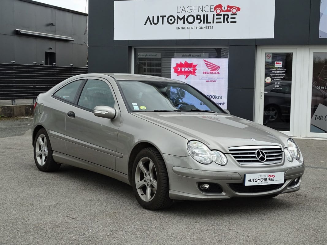 Mercedes-Benz Classe C Phase 2 Coupe Sport 200 Kompressor 1.8 i 163 ch BVA5 — 1
