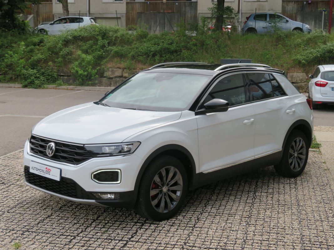 Volkswagen T-roc TSI 150cv DSG7 CARAT SPORT Blanc Pur Toit noir