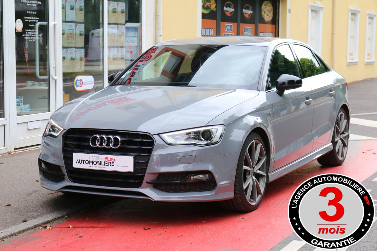 Audi A3 Limousine 2.0 TDI 150 S Line S-Tronic 6 (Gris Nardo, Suivi Audi, Keyless GO...) — 1