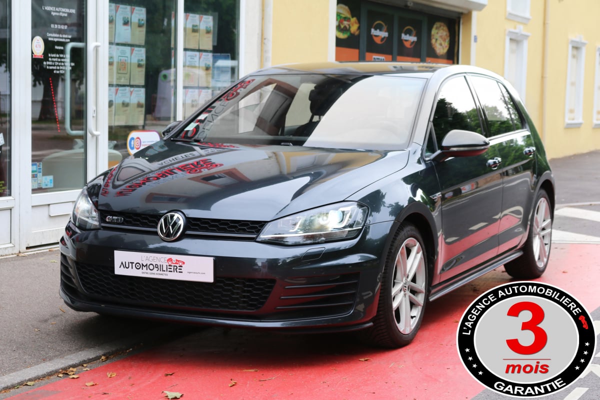 Volkswagen Golf VII GTD 2.0 TDI 184 BVM6 (Entretien full, Xénon, Sièges chauffants..) — 1