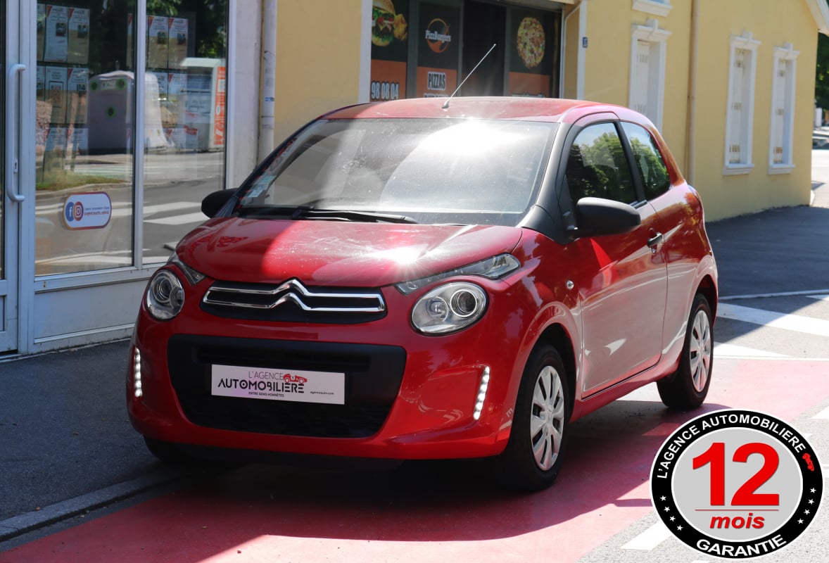 Citroen C1 1.0 VTi 69 3P (Origine FR, Carnet, Feux de jour LED, Vitres elec.) — 1