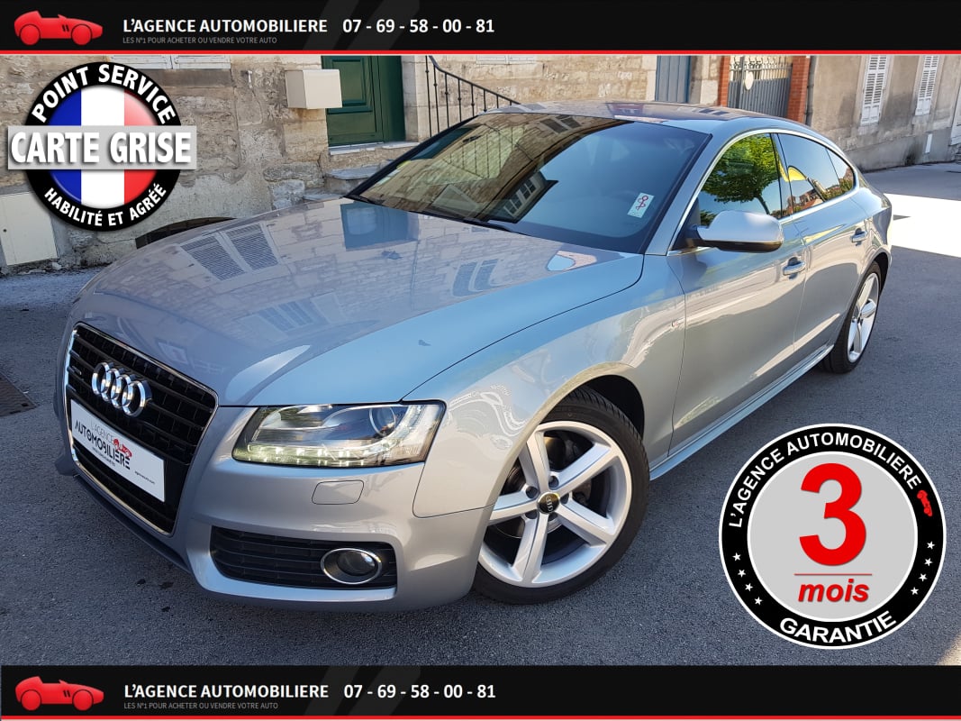 Audi A5 Sportback Quattro (8TA) 3.0 TDi V6 24V FAP S tronic 239 CV CH Boîte auto GAR 3 MOIS — 1