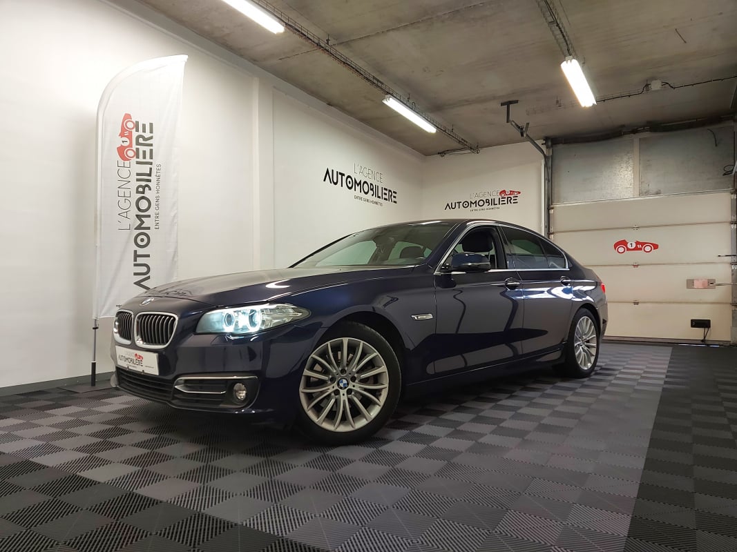BMW Série 5 (F10) (2) 520D 190 XDRIVE LUXURY BVA8 + 1ERE MAIN — 1