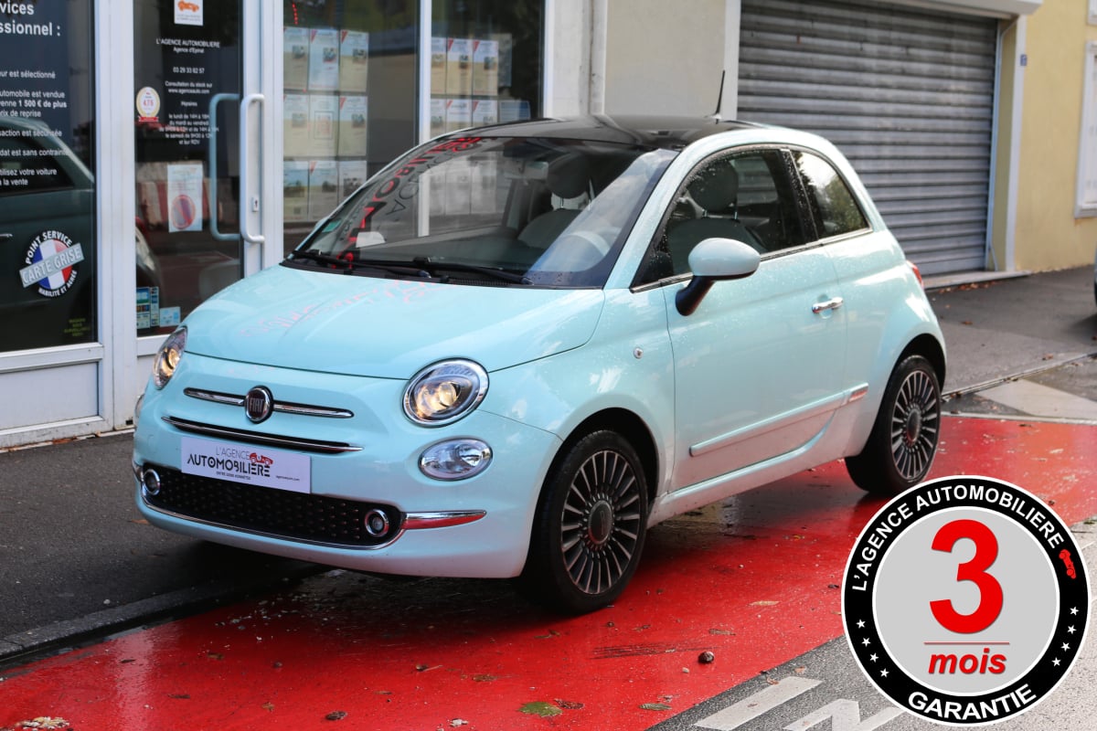 Fiat 500 Ph 3 1.2 MPI 69 LOUNGE BVM5 (2ème main, GPS, Toit Pano, Régulateur / Limiteur,...) — 1