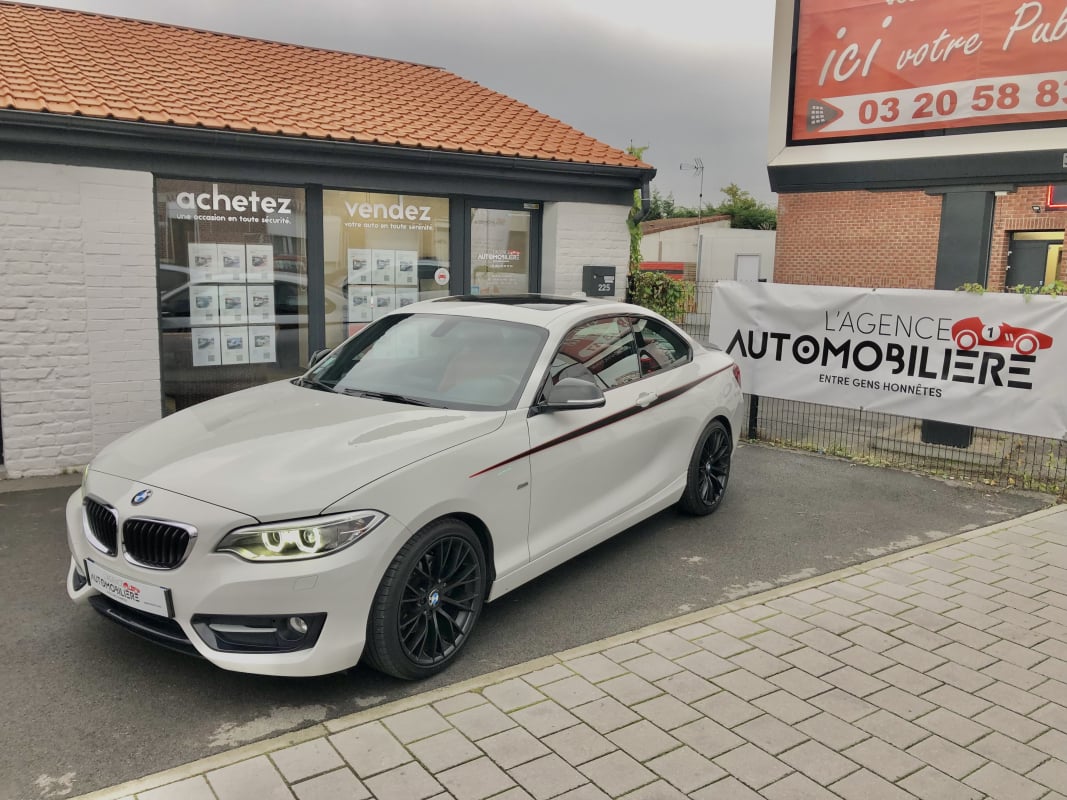 BMW Série 2 (F22) COUPE 220D 190 SPORT BVA8 X DRIVE CUIR TOIT OUVRANT — 1