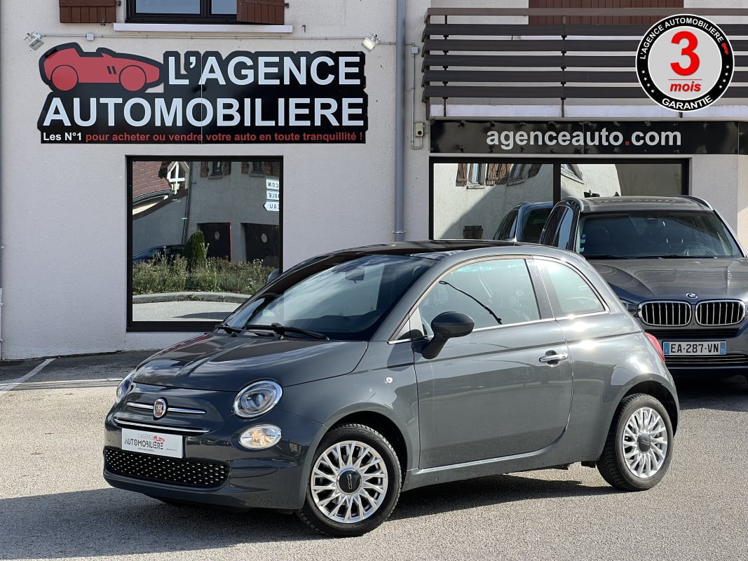 Fiat 500 1.2 69 ch LOUNGE toit panoramique 19000km — 1