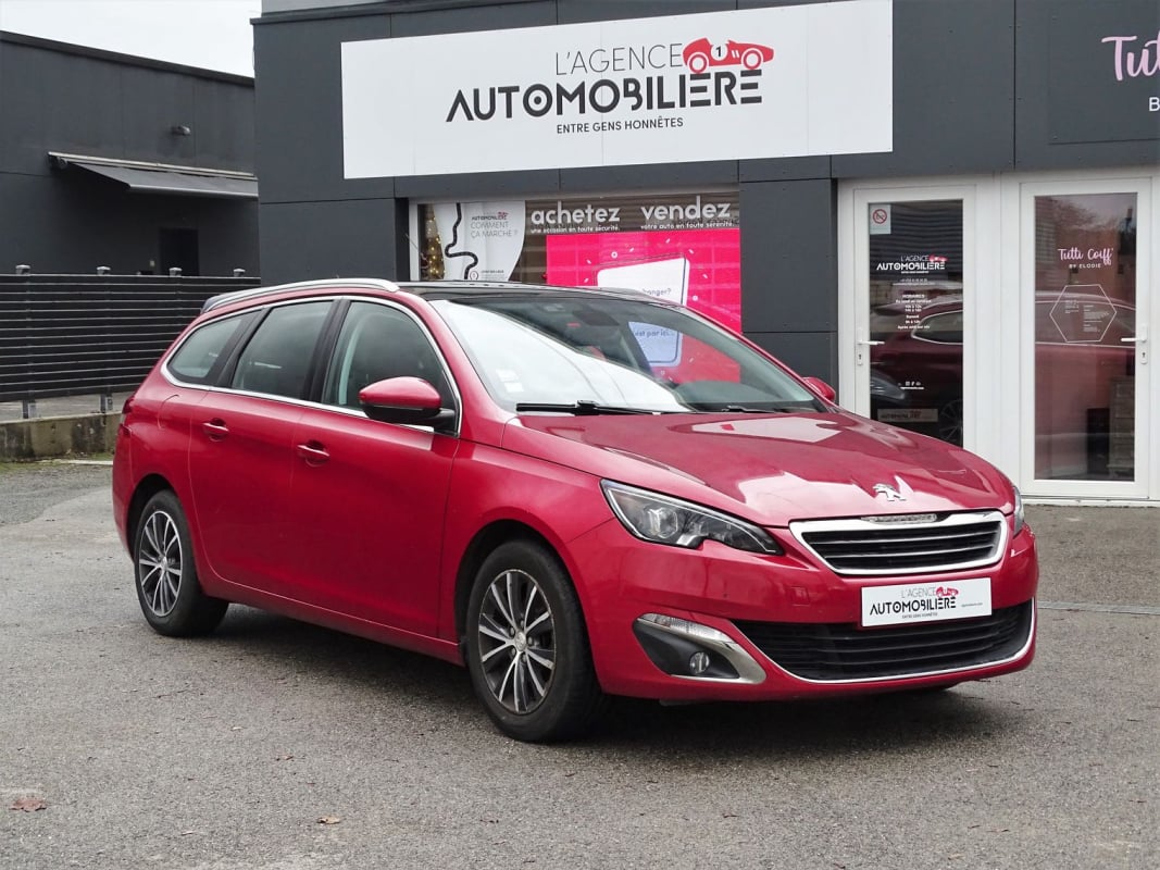 Peugeot 308 SW II 1.6 Blue HDi 120 ch ALLURE BVM6 - PHARES FULL LED - TOIT PANO - — 1