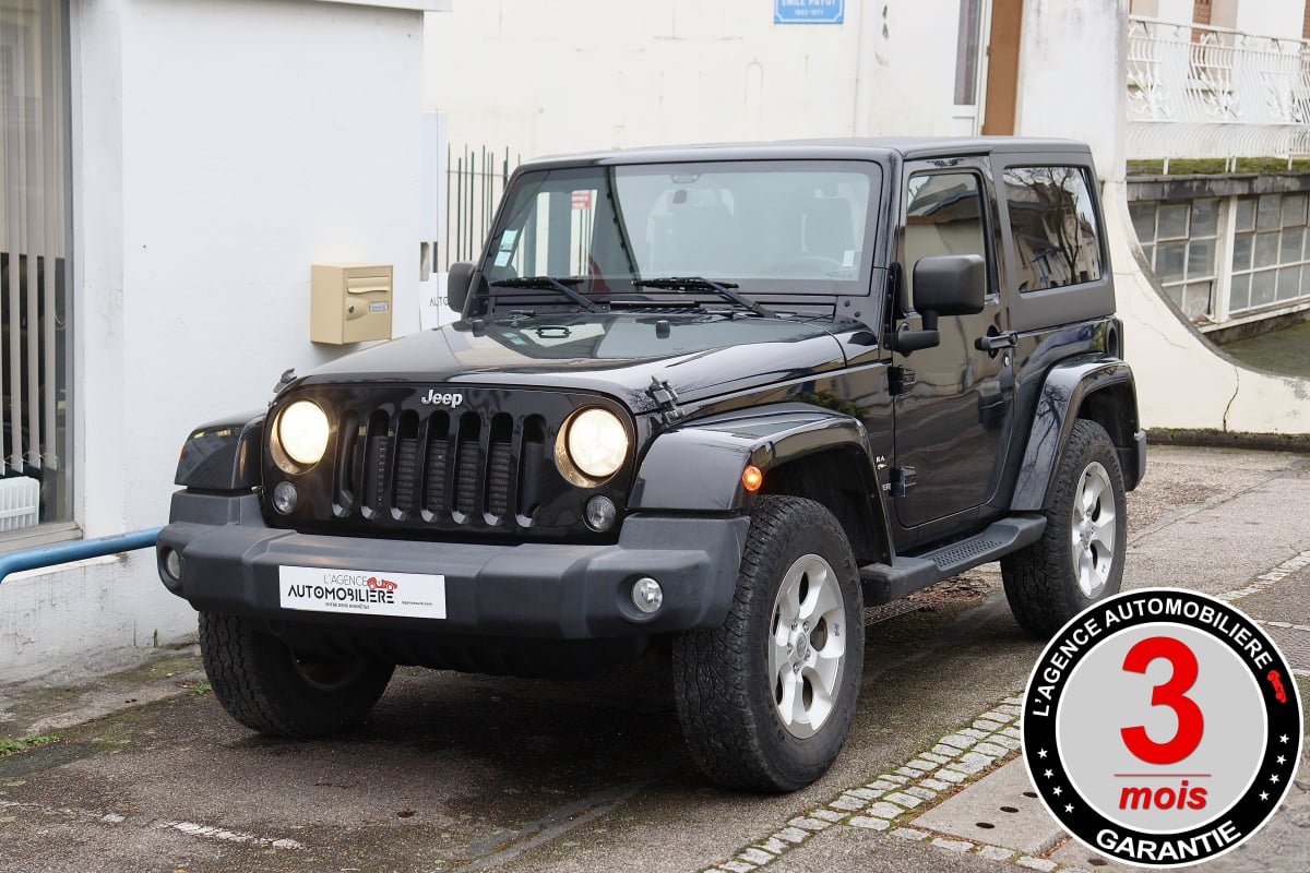 Jeep Wrangler JK 2.8 CRD Sahara 4WD 200 BVA (Sièges Cuir, Chauffants, Attelage..) — 1