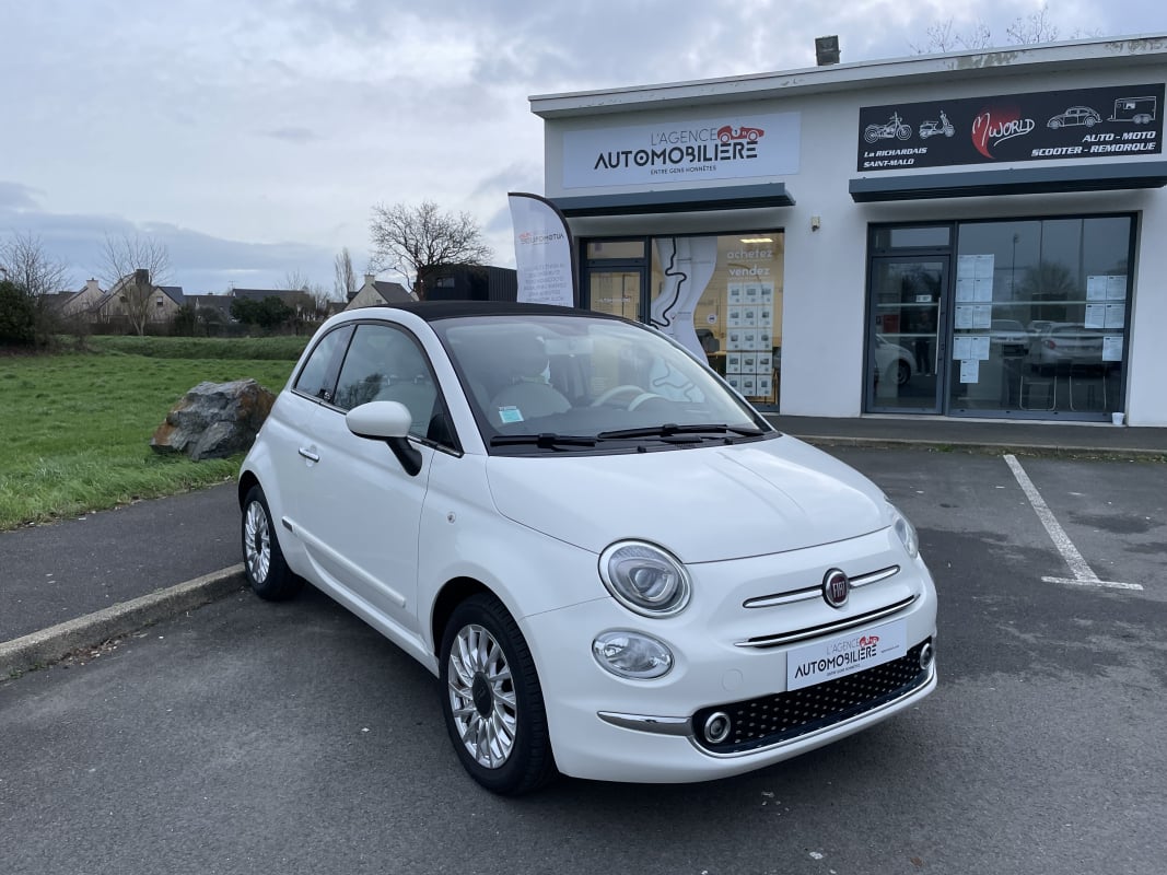 Fiat 500 FIAT 500 CABRIOLET 1.2 70 CH ECO PACK LOUNGE — 1