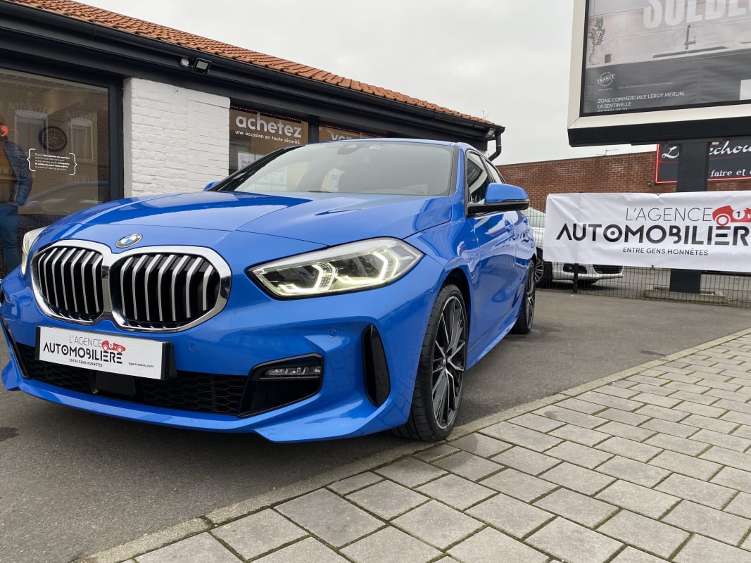 BMW Série 1 (F40) 118D 150 M SPORT BVA8 BLEU MISANO 1ère main — 1