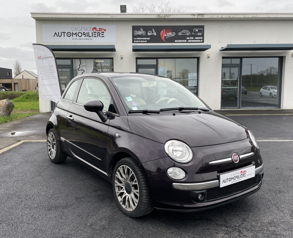 Fiat 500 1.2 70 CV LOUNGE TOIT PANORAMIQUE — 1