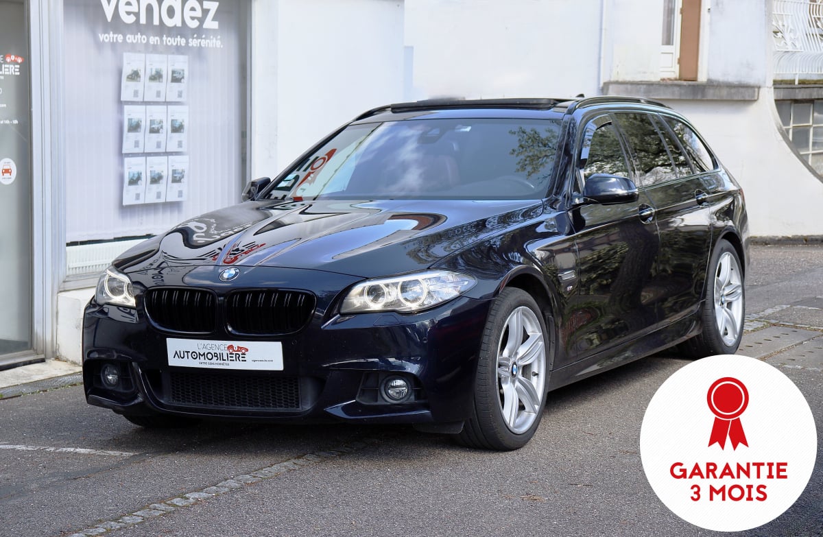 BMW Série 5 Touring 525d 218 Pack M BVA8 (Sièges chauffants, Electriques, Volant) — 1