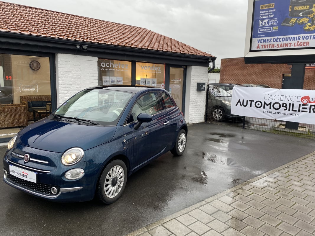 Fiat 500 1.2 69 ch Lounge TOIT PANORAMIQUE — 1