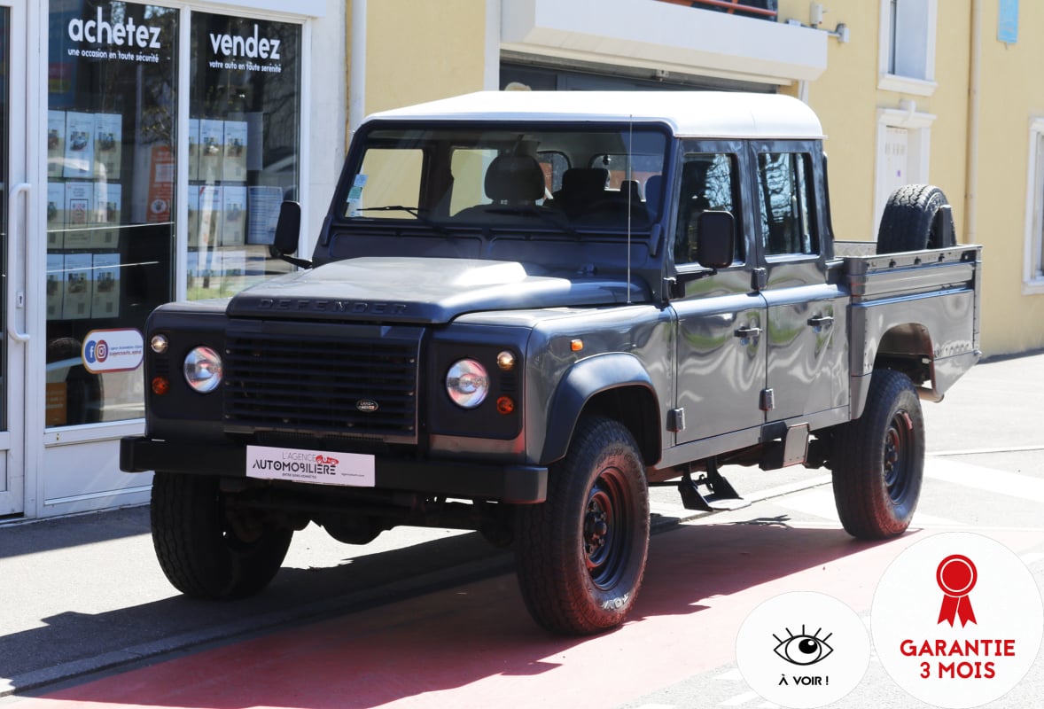Land Rover Defender Ph 2 2.2 TDCI 130 Double Cab E Mark VI (Origine France, arceaux et bâche, Climatisation...) — 1