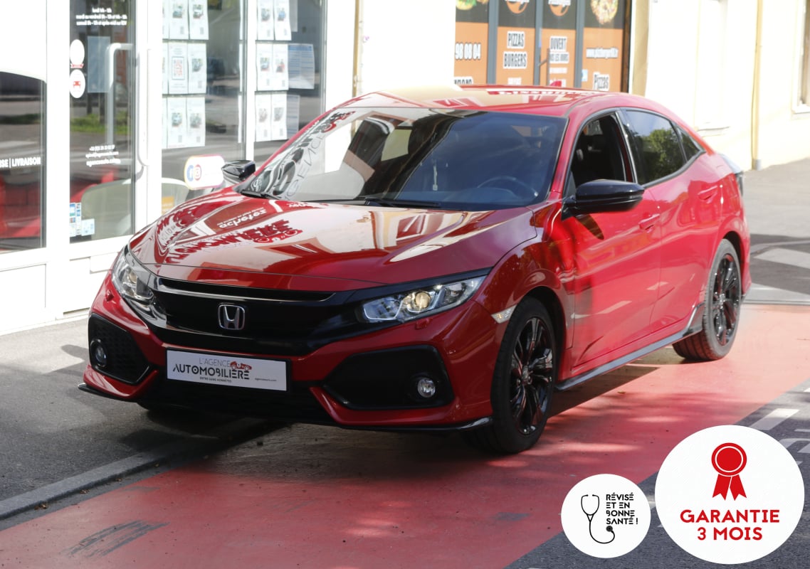 Honda Civic 1.0 i-VTEC 129 Dynamic BVM6 (Origine FR & 1ère main, Suivi Honda, CarPlay, Sièges chauff...) — 1