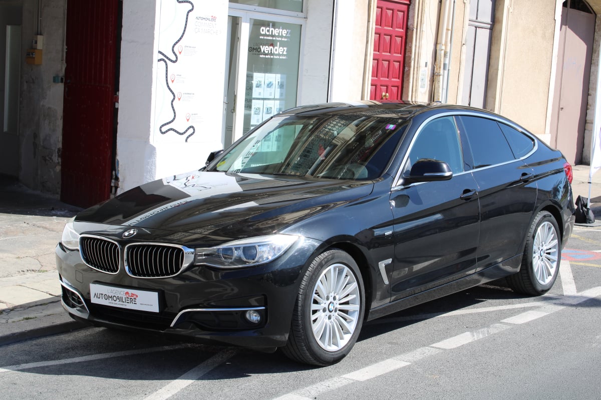BMW Série 3 GT GRAN-TURISMO 318 D 145 LUXURY BVA (GPS, RADAR DE RECUL, TOIT OUVRANT...) — 1