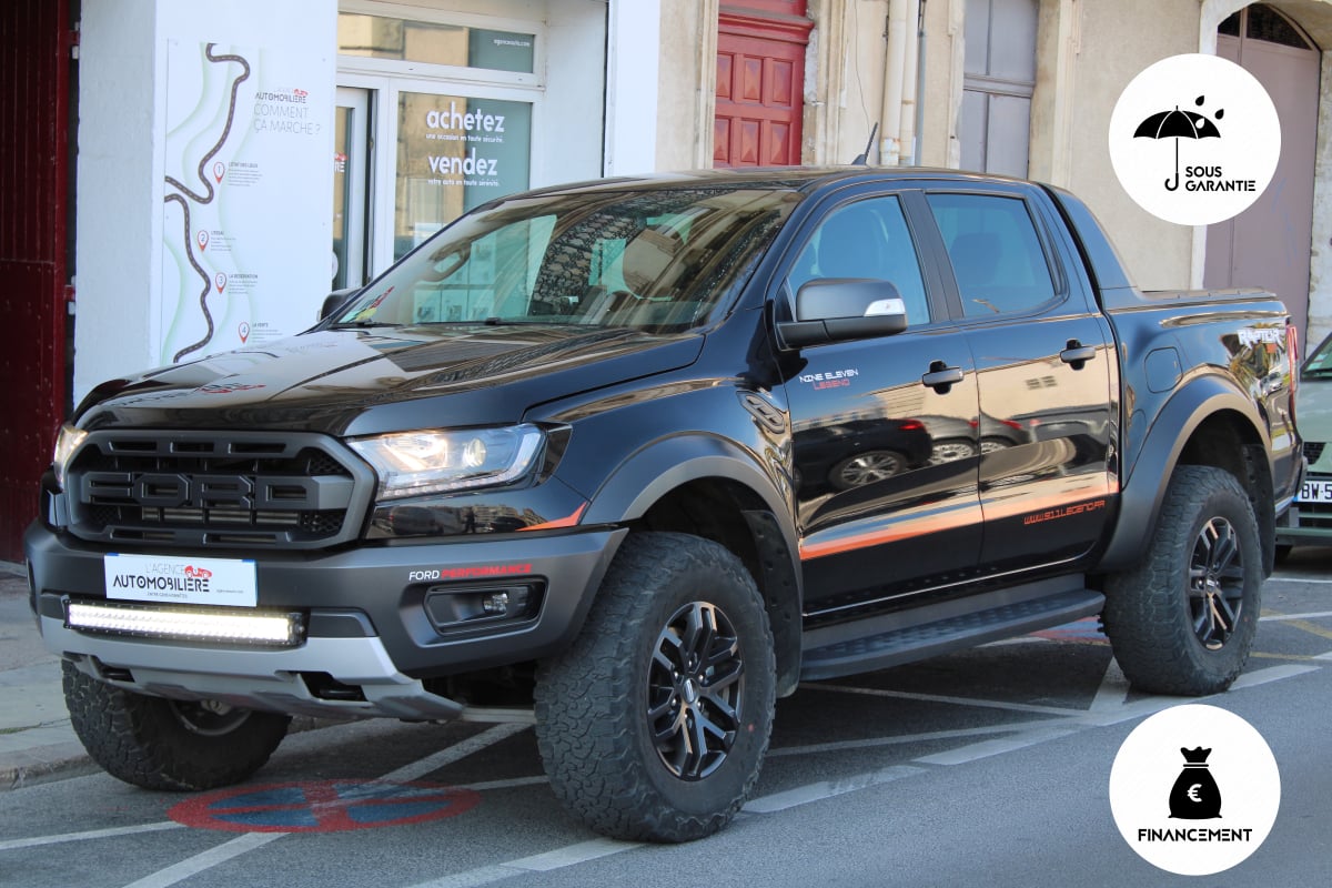 Ford Ranger DOUBLE CABINE 2.0 TDCI 215 RAPTOR 4X4 BVA (Caméra de recul, CarPlay, full options,..) — 1