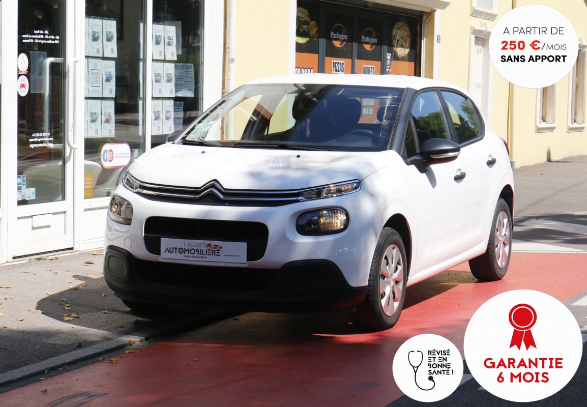Citroen C3 III 1.6 BlueHDi 75 Feel BVM5 (Lane assist, BT, Attelage...) — 1
