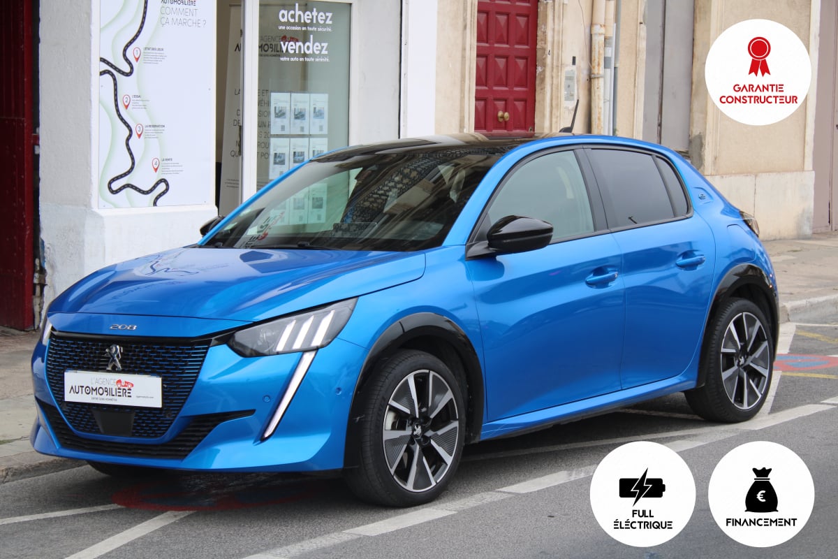Peugeot e-208 GENERATION-II ELECTRIC 135 77PPM 50KWH GT LINE BVA (1ère main, Toit panoramique, caméra 360,..) — 1