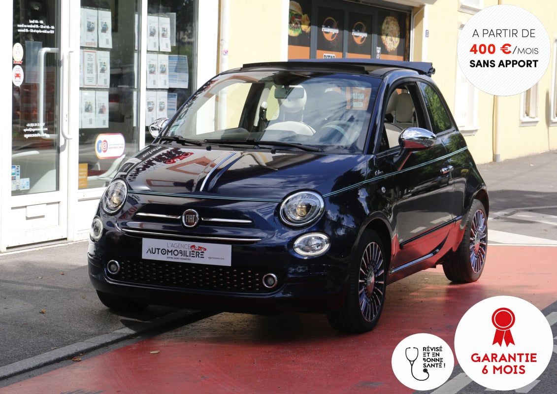 Fiat 500C 0.9 TwinAir 105 Edition Riva N°481/500 BVM6 (1ère main, Numérotée, Entretien à jour) — 1