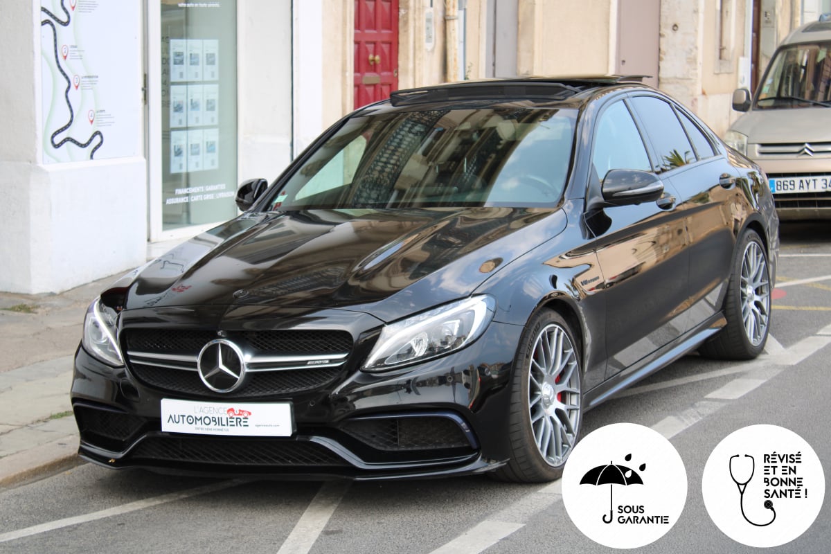 Mercedes-Benz Classe C 4.0 63 510 S AMG SPEEDSHIFT-MCT BVA (Entretien à jour, Toit Ouvrant, Caméra 360...) — 1