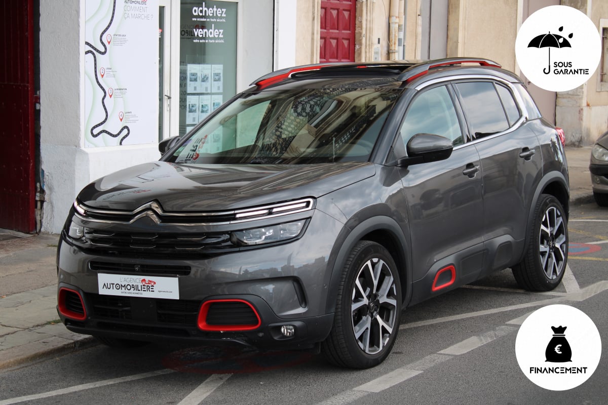 Citroen C5 Aircross 1.6 PURETECH 180 SHINE EAT BVA START-STOP (BioEthanol, Toit ouvrant, Caméra 360, CarPlay,..) — 1