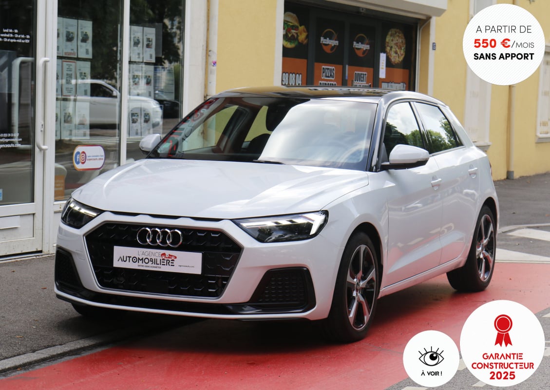 Audi A1 Sportback 30 TFSI 110 Advanced BVM (1ère main, CarPlay, Lane assist, JA 17"...) — 1