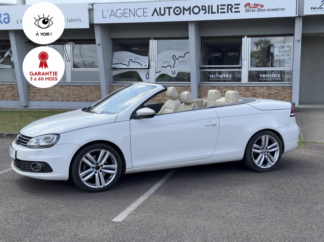 Volkswagen EOS 2.0 TDI 140 FAP Carat/CUIR INTEGRAL/GPS — 1