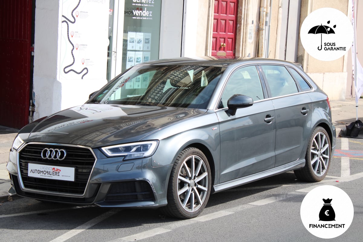 Audi A3 Sportback SPORTBACK 1.4 COD TFSI 150 S-LINE S-TRONIC BVA (1 ère Main, Entretien complet VW, GPS,..) — 1