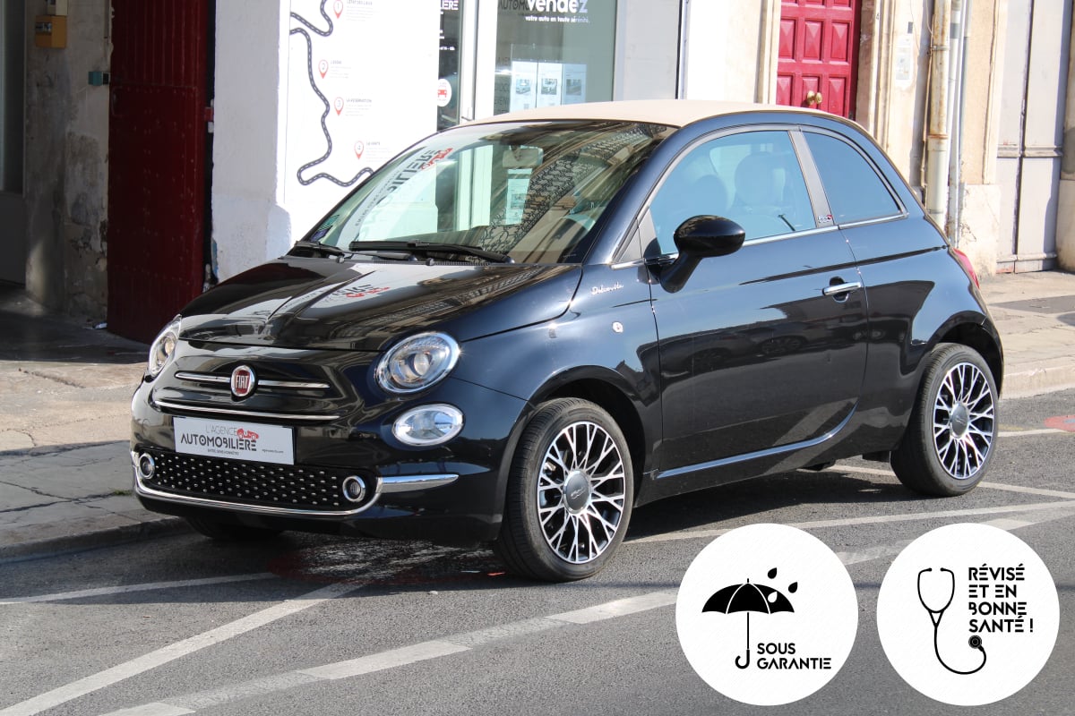 Fiat 500C CABRIOLET 1.0 HYBRID 70 BSG MHEV DOLCEVITA SPIAGGINA START-STOP (GPS, CARPLAY ...) — 1