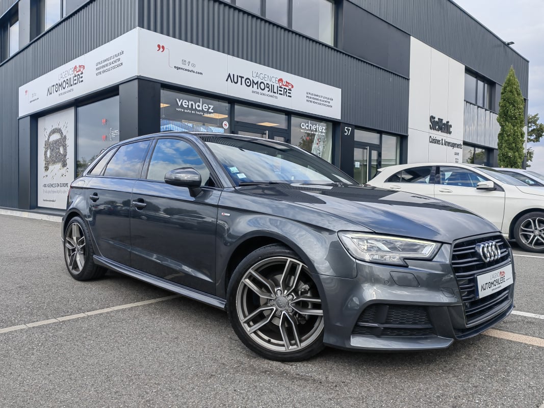 Audi A3 SPORTBACK 1.5 TFSI 150 S-LINE S-TRONIC VIRTUAL COCKPIT SIÈGES SPORT CUIR ALCANTARA B&O CARPLAY — 1