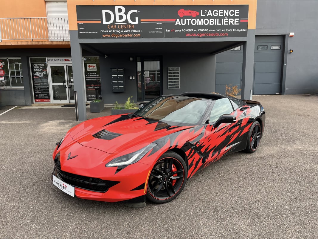 Chevrolet Corvette C7 6.2i V8 466cv Stingray Black Édition - FRANÇAISE/Bose/Apple CarPlay/Sièges électriques-chauffants — 1