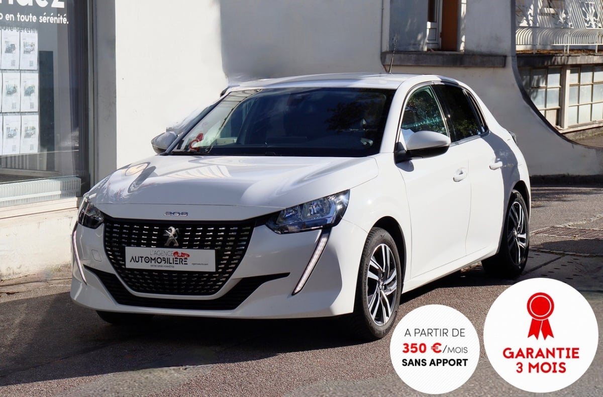 Peugeot 208 1.2 PureTech 100 Allure Pack BVM6 (CarPlay,Caméra 360,I-Cockpit 3D) — 1