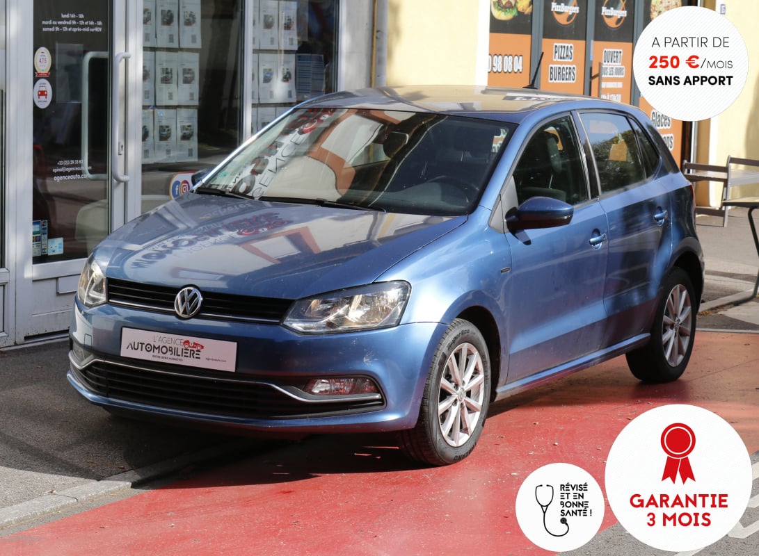 Volkswagen Polo V Ph.II 1.0 60 Lounge BVM (Origine FR, Entretien à jour, GPS...) — 1