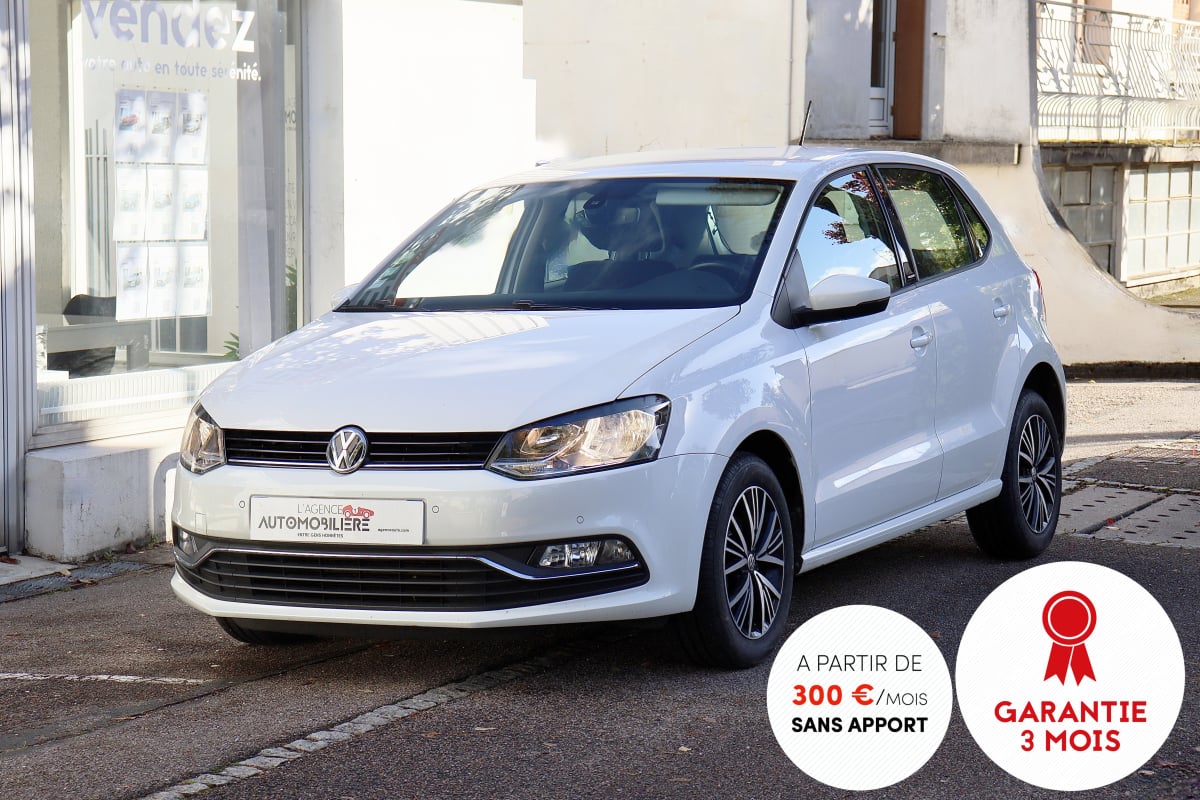 Volkswagen Polo V Ph2 1.4 TDI BlueMotion 90 Allstar BVM5 5P (CarPlay, Radars Av&Ar, Clim Auto) — 1