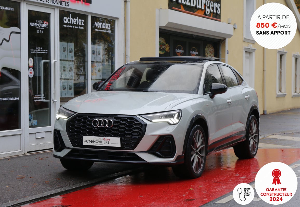 Audi Q3 Sportback 40 TDI 190 S-Line Quattro S-Tronic7 (Suivi Audi, TO, B&O, Sièges élec & chauff...) — 1