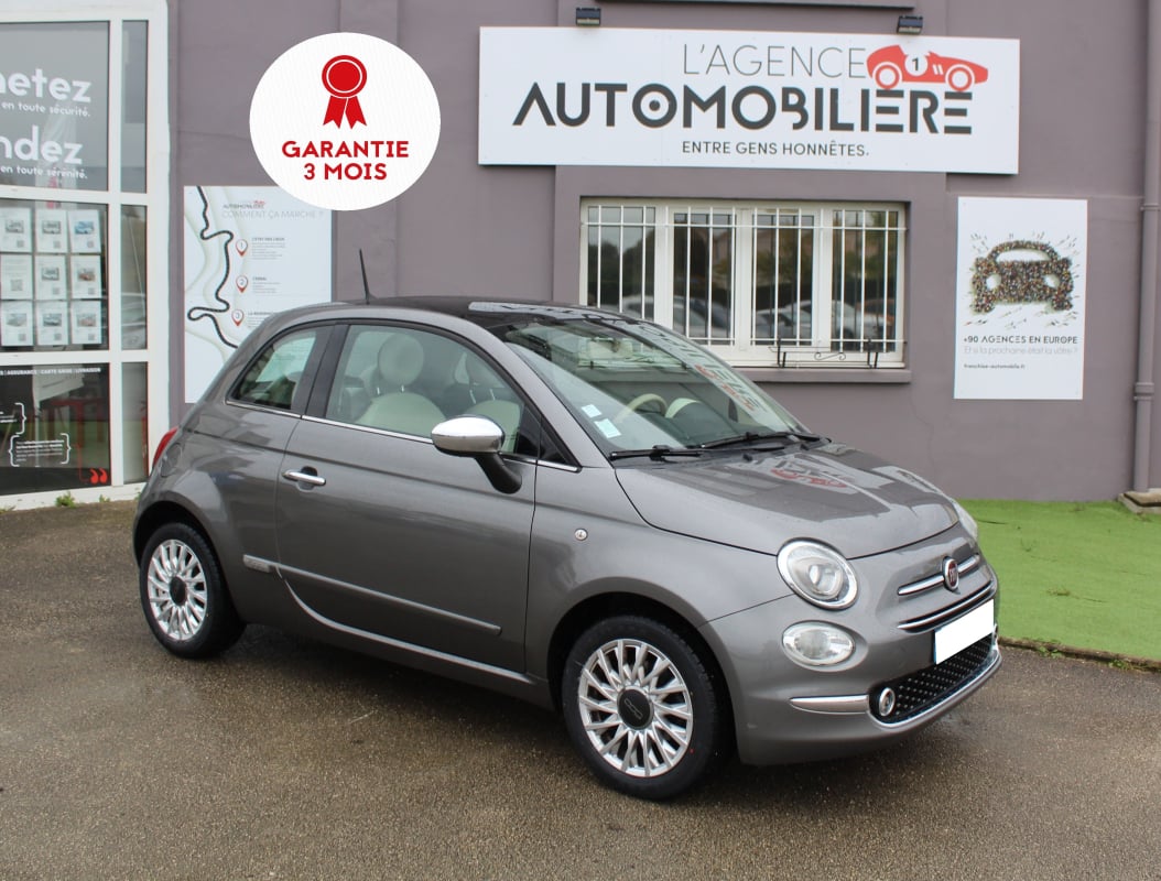 Fiat 500 69 CV - 1.2 - LOUNGE - 2ème main - TOIT PANORAMIQUE — 1