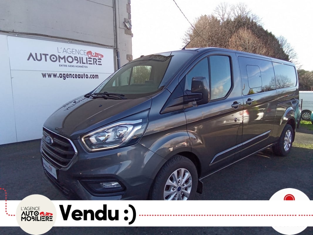 Ford Transit Custom Fg 320 CUSTOM CABINE APPROFONDIE 2.0 ECOBLUE 130 L2H1 LIMITED BVA PRIX HT — 1